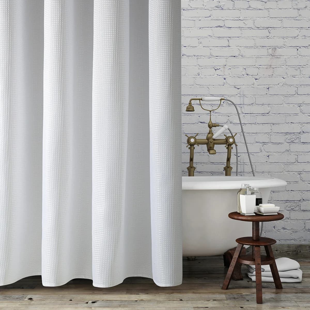 Set de baño Cuadros Jacquard